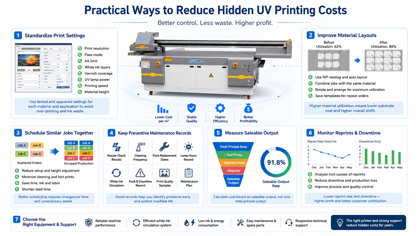 how to reduce UV printing costs