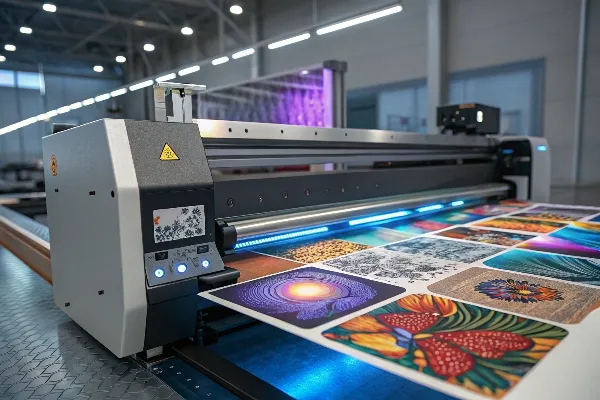 UV flatbed printer operation