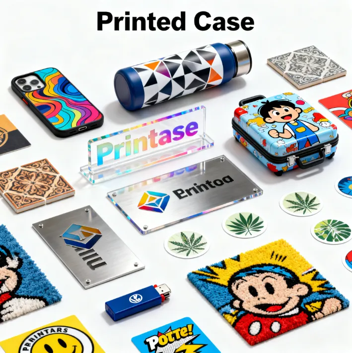 SENA UV flatbed printer using specialized UV ink to print on multiple materials