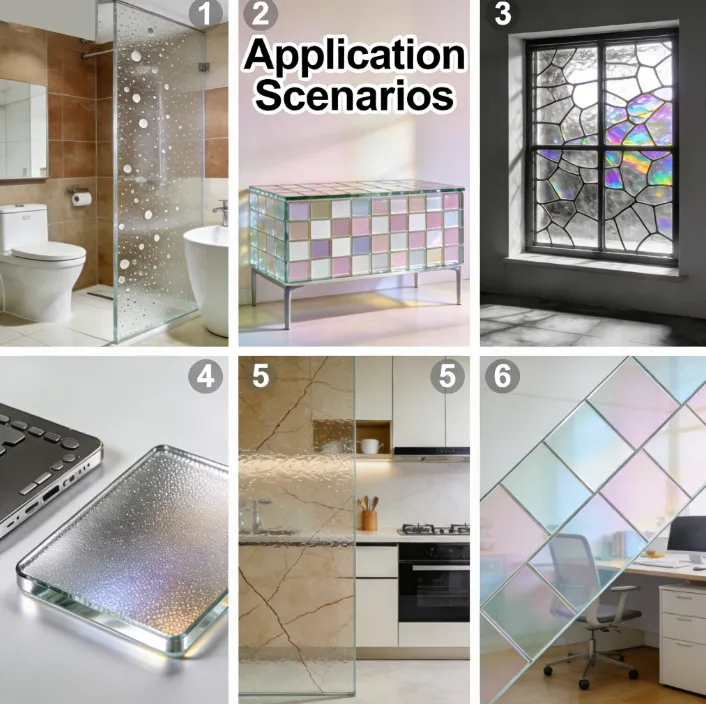 Curved glass printing with specialized rotary attachment