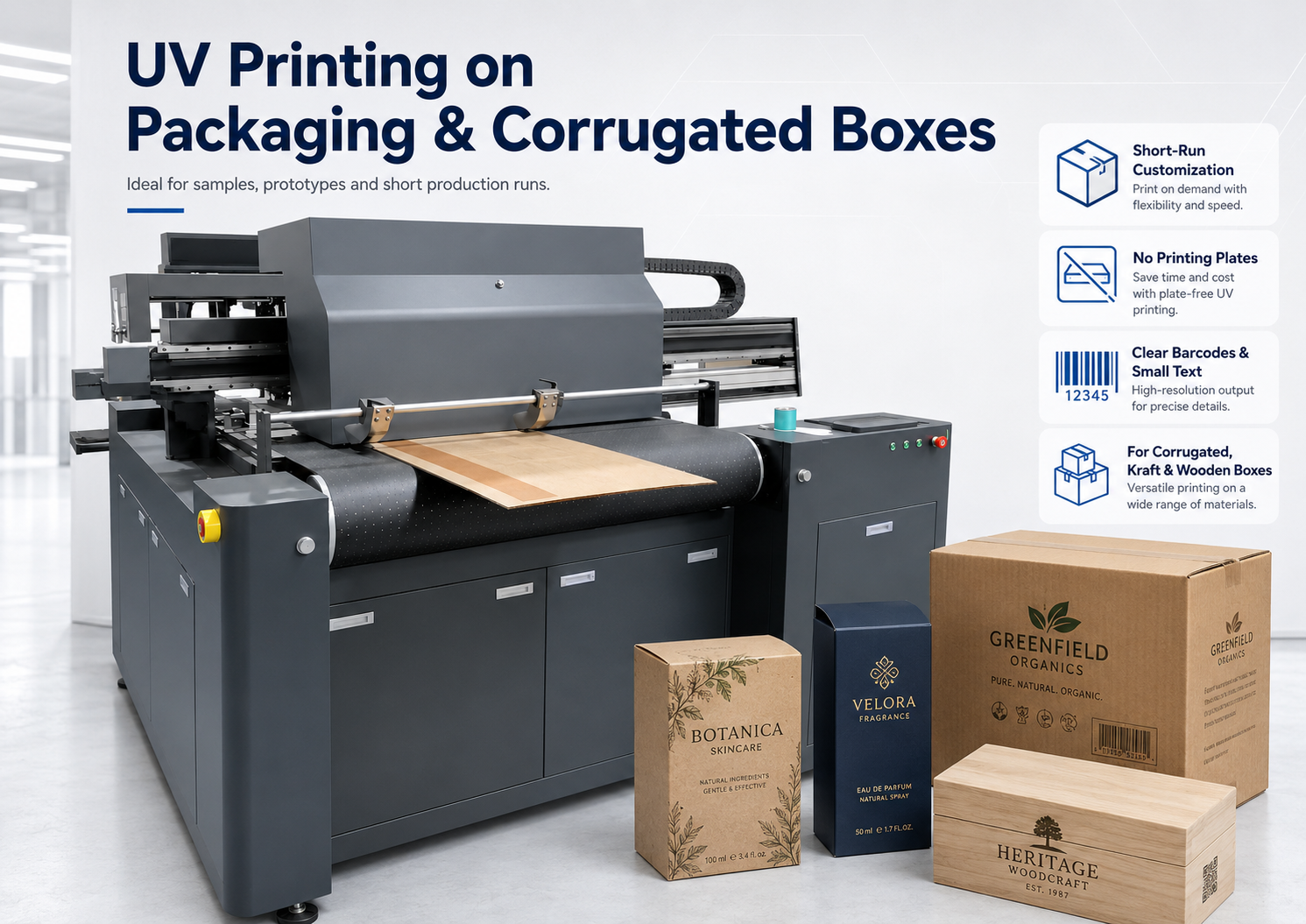 UV Printing on Packaging & Corrugated Boxes