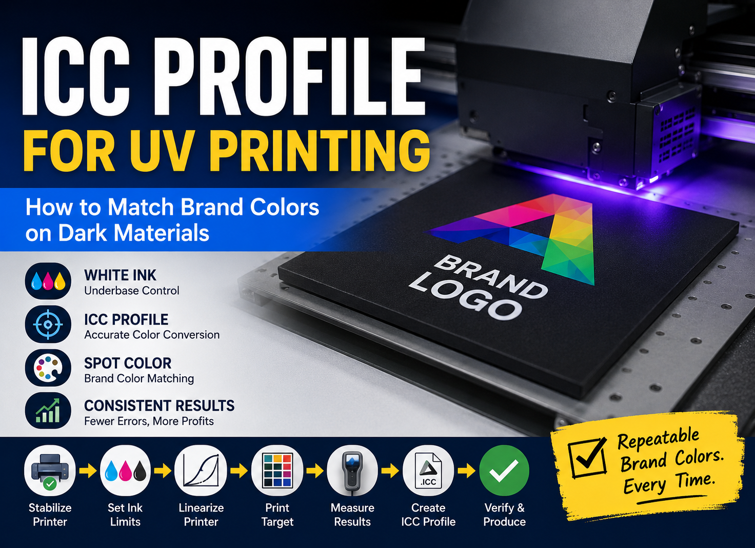 ICC profile for UV printing