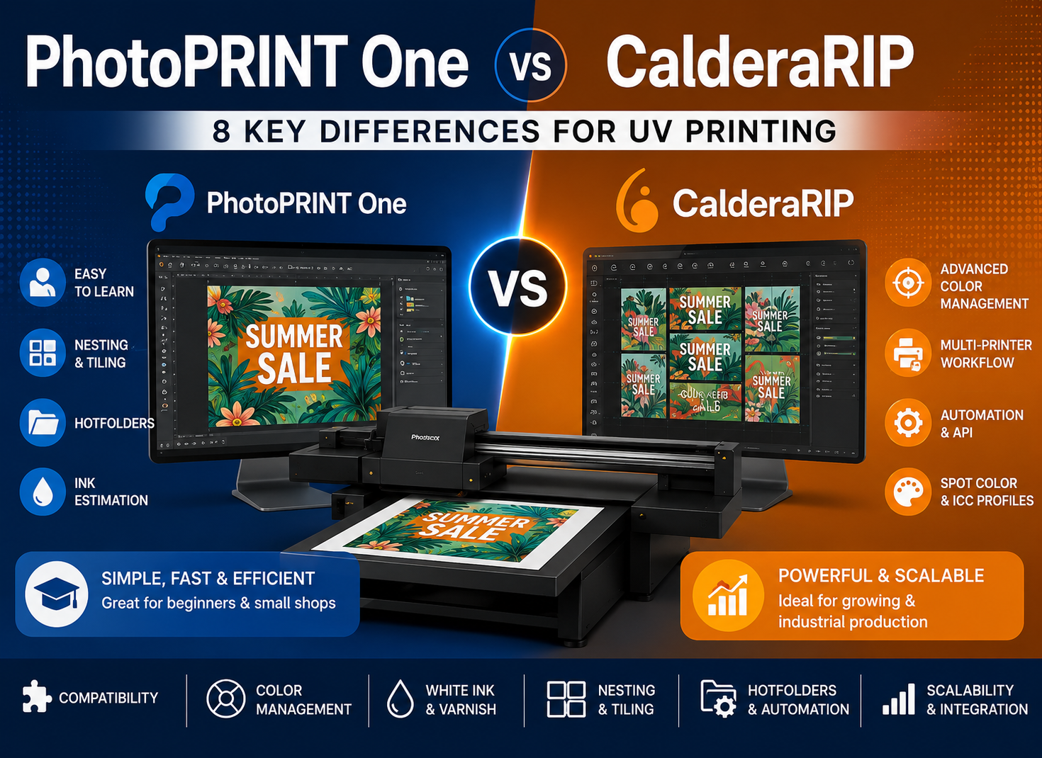PhotoPRINT One vs CalderaRIP