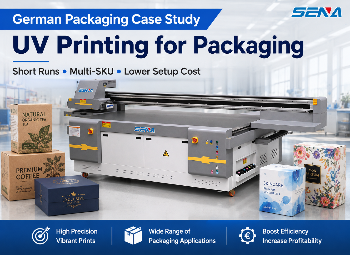 UV printing for packaging