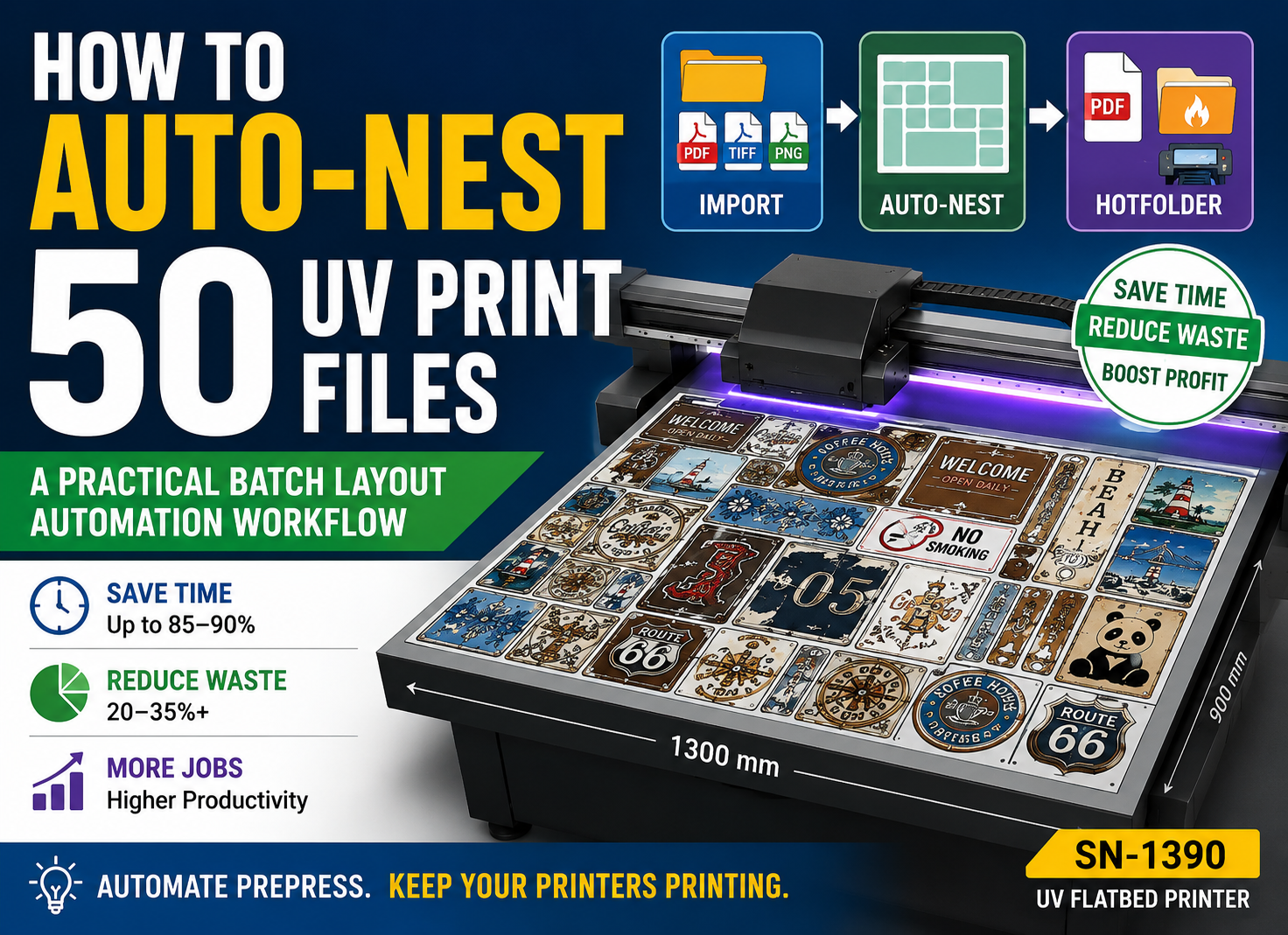 automatic nesting for printing